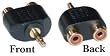 2 x RCA Female / 1 x 3.5mm Stereo Male Adaptor