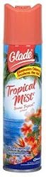 Glade Aerosol Spray, Tropical Mist - 9 Oz / Can, 12 Cans