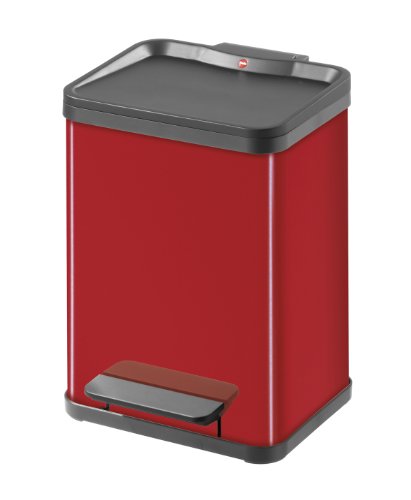 Hailo 0622-819 Trento &Ouml;ko duo 22 Tret-Abfalltrenner, rot