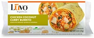 LUVO Chicken Coconut Curry Burrito, 6.1 Ounce (Pack of 12)