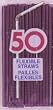 Straws - Flex/Flexible Drinking Straws - Luau - Wedding - Party - Purple - 100 Flexible Straws (2 packs x 50 Each)