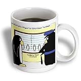 Londons Times Funny Animals Cartoons - Penguin Police Line-up Problems - Mugs