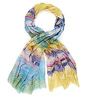 Limited Collection Lightweight Scenic Beach Print Scarf