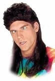 SpookShop - Super Mullet Dark Brown Wig for Men