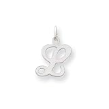 14kw Die Struck Initial L Charm