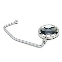 Silver Grey Bling Crystal Purse Hanger