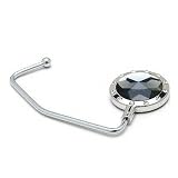 Silver Grey Bling Crystal Purse Hanger
