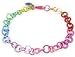 CHARM IT© Rainbow Single Chain Link Charm Bracelet