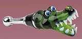 Art Glass Alligator Wine Bottle Stopper
