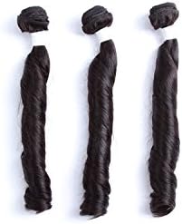 1pc 18" Unprocessed Peruvian Human Hair Remy Weaving Weft Romance Curly