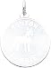 boston_terrier19boston terrier - 14K White Gold Engraveable Boston Terrier Disc Charm