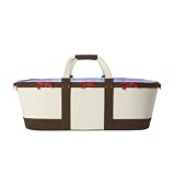 Serena and Lily Sausalito Basket, Chocolate Chambray
