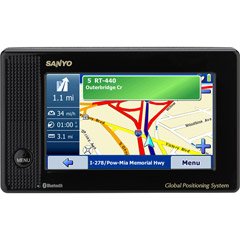 Sanyo Easy Street NVM-4070 Bluetooth 4.3-Inch Widescreen Portable GPS Navigator