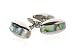 Semi-Precious Abalone Oval Silver Cufflinks with Presentation Box