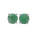 1.75 Carat Genuine Emerald Sterling Silver Stud Earrings