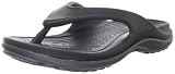 crocs Unisex Duet Athens Flip Flop,Black/Graphite,Men's 11 M US/Women's 13 M US