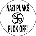 Nazi Punks Fuck Off (Anti Swastika) - 1 1/4" Button / Pin