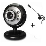 USB Webcam + Microphone Headset For Laptop XP Vista Skype MSN 5.0 Megapixelsby Kinobo