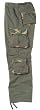 Vintage Paratrooper Cargo Pants, Olive Drab with Camo Trim