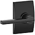 Schlage F10 LAT 622 CEN Century Collection Latitude Passage Lock Lever, Matte Black