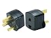 USA/Europe to UK Adapter Plug-3 Square Metal pins w/fuse protection