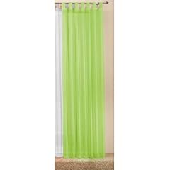 Transparente einfarbige Gardine aus Voile, viele attraktive Farben, 245x140, Apfelgr�n, 61000