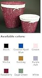 Redmon 4404 Fashion Color Willow Combo (Hamper and Wastebasket)-Crystal Pink