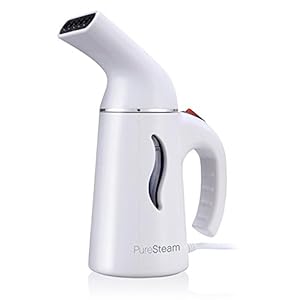 PureSteam Portable Fabric Steamer - Fast-Heating, Handheld Design Perfect for Home and Travel