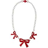 ジンボリー GYMBOREE/ ボウネックレス ホリーレッド 小物ジュエリー・ヘアーアクセサリー One Size【並行輸入】