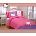Hello Kitty Girls Twin Comforter & Sheet Set (4 Piece Bedding)