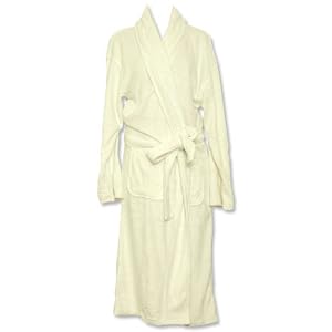 Buy Aegean Plush Bamboo White Robe by Aegean