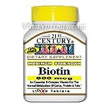 Biotin 800 mcg 110 Tablets, 21st Century