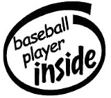 Baseball Player Inside Vinyl Graphic Sticker Decal Baseball Player Inside Vinyl Graphic Sticker Decal