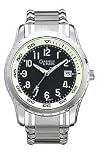 Caravelle Stainless Steel Bracelet Black Dial Men's Watch #43B115