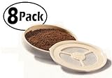 Ecopad 8-Pack The Permanent Refillable Coffee Filter for the Classic Senseo models HD7810-HD7819 - Create your own custom strength and Flavor