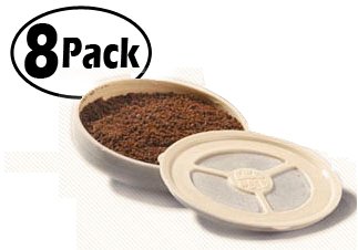 Ecopad 8-Pack The Permanent Refillable Coffee Filter for the Classic Senseo models HD7810-HD7819 - Create your own custom strength and Flavor