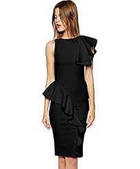 Sexy A-line Illusion Peplum Sleeveless Spaghetti Strap Chiffon Above the Knee Round Neck Bodycon Dress/Party Dress 