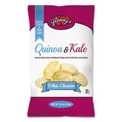 Glenny's Quinoa & Kale Chips - White Cheddar 5. 0 Oz. (Pack Of 12)