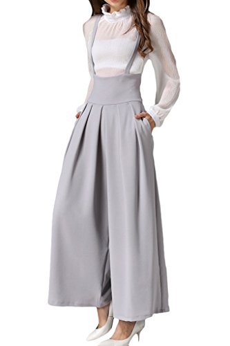 （アッシュランゲル）ASHERANGELレディース ハイウエストガウチョパンツ パンツ オールインワン　サロペット　3color