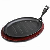 from Genwear Large Cast Iron Sizzler Steak Platter Set 11 Model 737-30