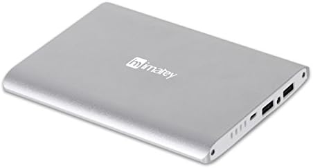 Supper Ultra Slim Thin Power Bank 16000mAh , Dual USB Port 2.1a External Mobile Battery Charger Pack for iPhone 6 Plus, 6, 5S, 5, 4S, iPad, iPod, Samsung Galaxy S6 S5,Cell Phones,Mobile Phone,Tablets (Silver)