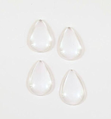 20 Deanna's Supply Shop teardrop dome Glass Cabochons - 20X30mm - Clear teardrop dome Cabs