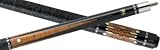 Griffin GR14 - Ebony Stained Maple with Dark Maple Points and White Diamond Overlay Pool Cue Stick