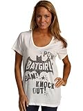 IMAGE OF Batgirl Solid Boyfriend Tee Womens Junkfood T-shirt (Large)