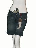Z-BRAND Loose Denim Shorts w/ Belt