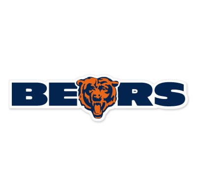 Chicago Bears NFL car bumper sticker decal (8