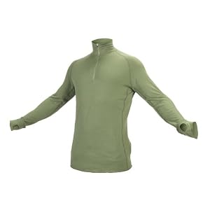 I O Bio Mens Merino Wool Contact Long Sleeve Zip