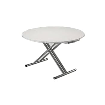 Table basse extensible blanche FIONA