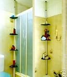 Teleskopregal Teleskop Eckregal Dusche Badregal Klemmregal