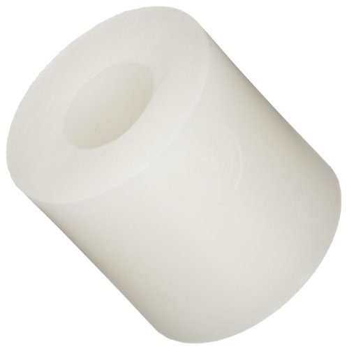 Round Off-White Nylon 6/6 Spacer 3/8 OD x 11/64 x 1/4 Length (Pack of 100)